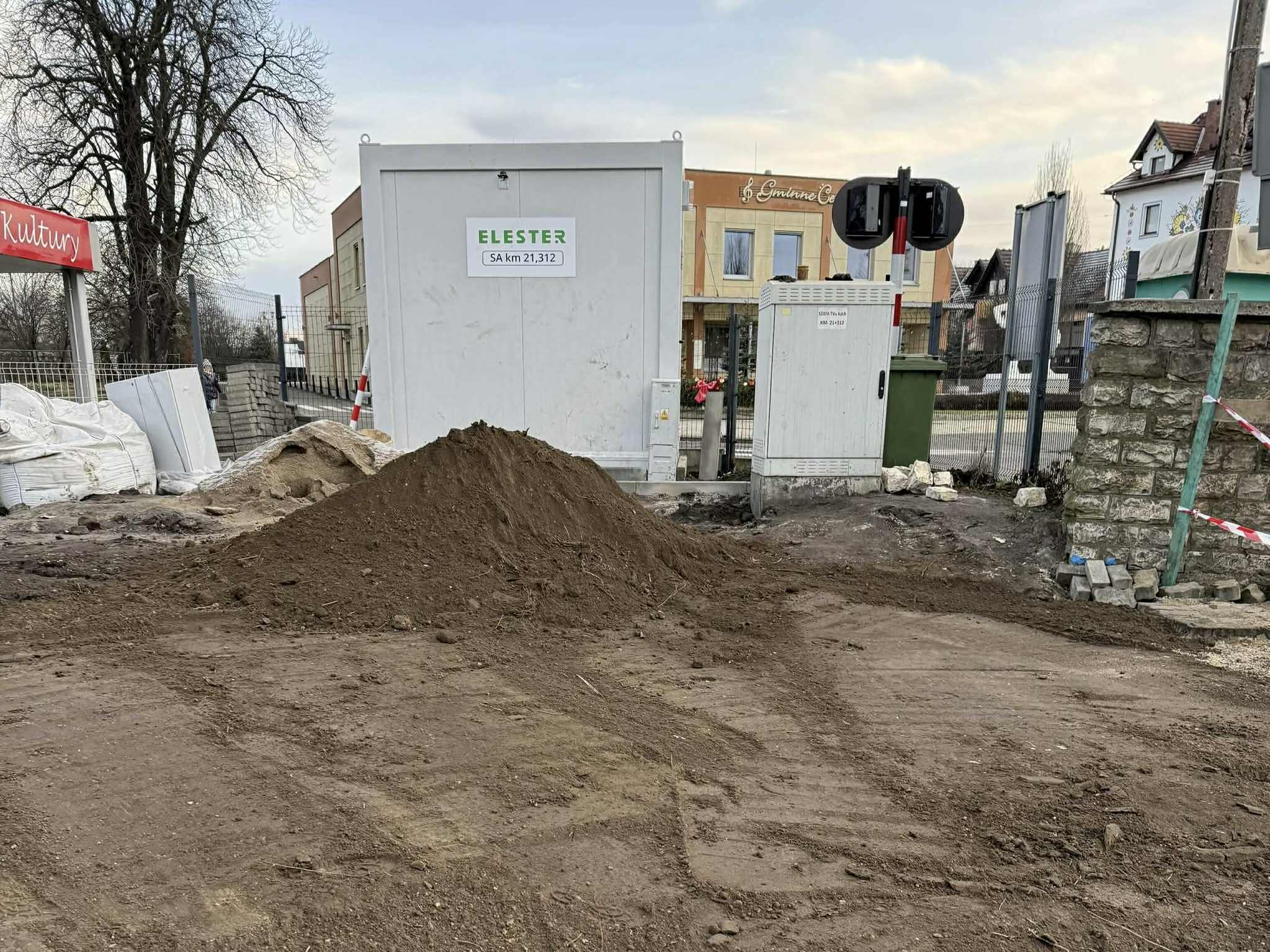 Miejsce po dawnej, historycznej budce dróżniczej