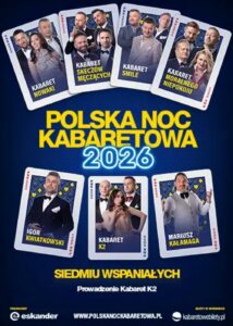 Plakat wydarzenia "Polska Noc Kabaretowa 2026"